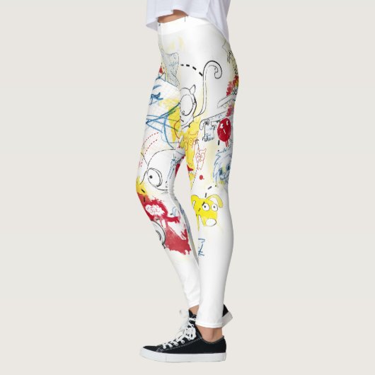Wild Print-Patterned Women's Leggings (Links)