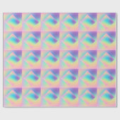 Wild Prismatic Ombre Pastel Regenboog Ontwerp Cadeaupapier (Vlak)