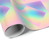 Wild Prismatic Ombre Pastel Regenboog Ontwerp Cadeaupapier (Rol Hoek)