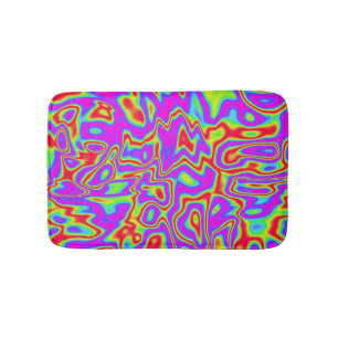 Wild Psychedelic Liquid Colors Badmat