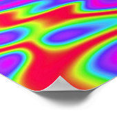 Wild Psychedelic Liquid Colors Poster (Hoek)