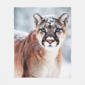 Wild puma winter fleece deken (Voorkant)