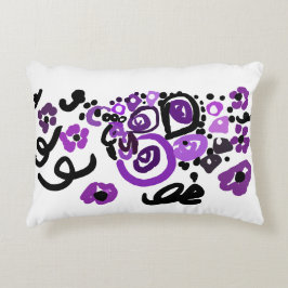 Wild Purple Peacock Accent Kussen