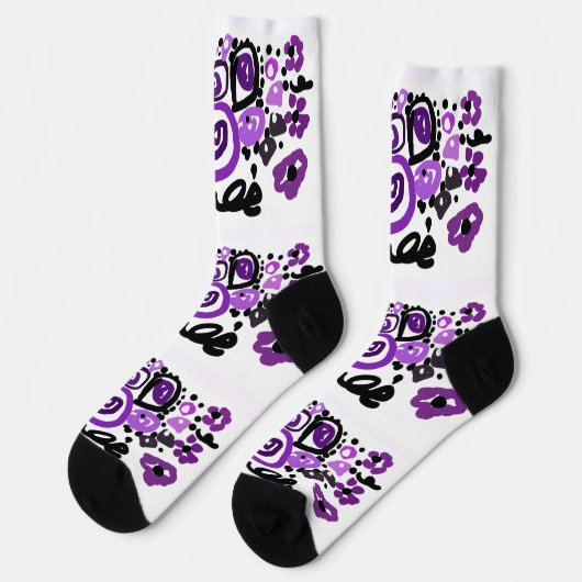 Wild Purple Peacock Sokken (Links)