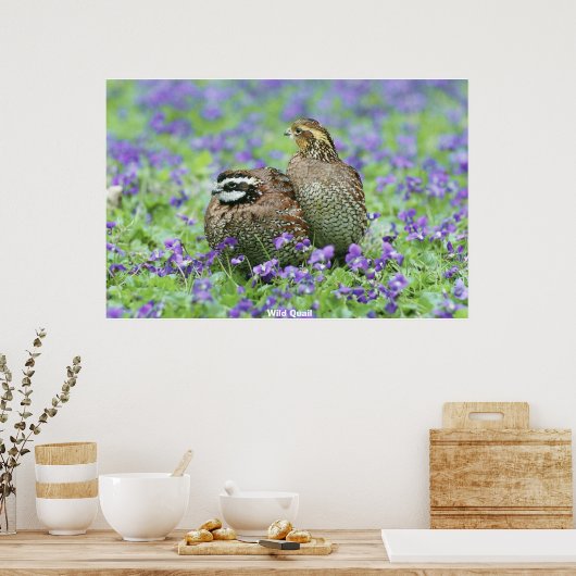 Wild Quail Poster (Keuken)