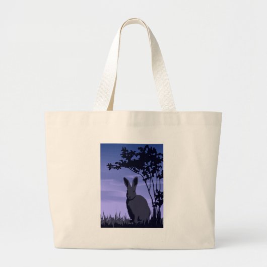 Wild Rabbit Grote Tote Bag (Voorkant)