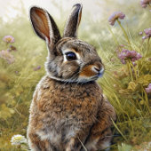 Wild Rabbit in het veld Decoupage Tissuepapier