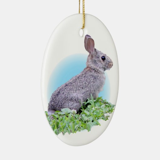 Wild Rabbit Keramisch Ornament (Rechts)