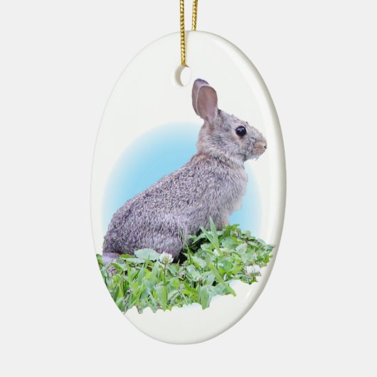 Wild Rabbit Keramisch Ornament (Links)