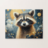 Wild Raccoon painted Legpuzzel (Horizontaal)