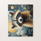 Wild Raccoon painted Legpuzzel (Verticaal)