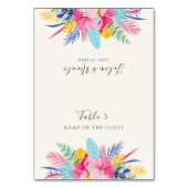 Wild Rain Forest Evergreen Wedding Place Card Kaart (Voorkant)