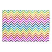 Wild Rainbow Chevron Pattern Kussensloop (Achterkant)