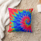 Wild Rainbow Spiral Tie Dye Pillow Kussen (Deken)