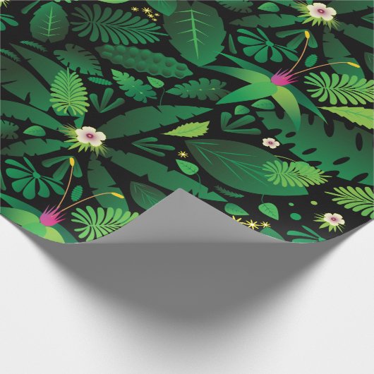 Wild Rainforest Pattern Cadeaupapier (Hoek)