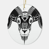 wild ram keramisch ornament (Links)