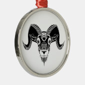 wild ram metalen ornament (Rechts)