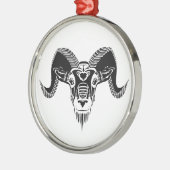 wild ram metalen ornament (Links)