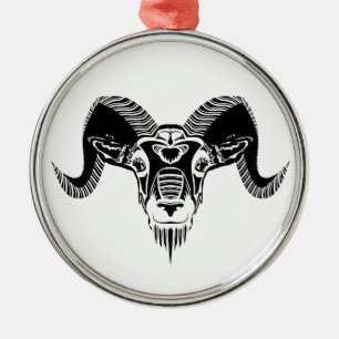 wild ram metalen ornament
