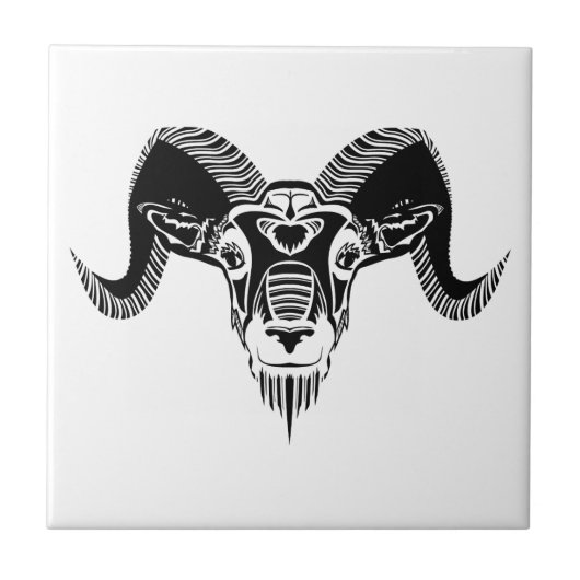 wild ram tegeltje (Voorkant)