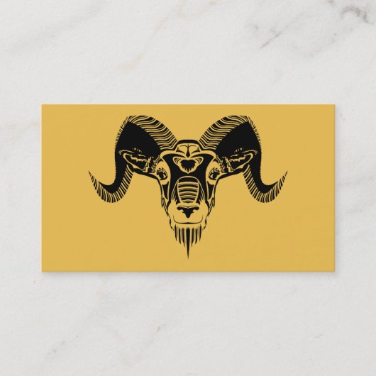wild ram visitekaartje (Voorkant)
