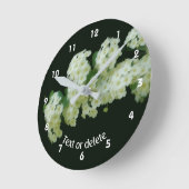 Wild Rambling Roses Floral Personalized Ronde Klok (Hoek)