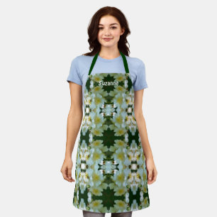 Wild Rambling Rozen Bloemenpatroon Gepersonaliseer Schort