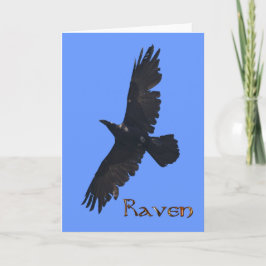 Wild Raven Wildlife Foto Gift Bedankkaart