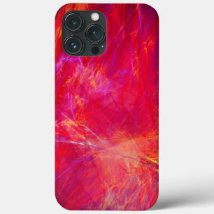 "Wild Red" - Abstracte fractale gevlamten getextur Case-Mate iPhone Case