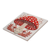 Wild Red Amanita Muscaria 3D Effect Mushroom Tegeltje (Zijkant)