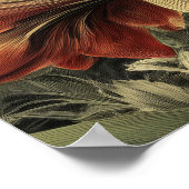 wild red amaryllis flowers poster (Hoek)