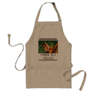Wild RED Doberman Apron Standaard Schort