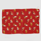 Wild Red Fox Golf Towel Golfhanddoek (Horizontaal)
