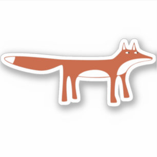 Wild Red Fox Sticker