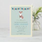 Wild, Red Fox verjaardagsfeestje uitnodigingen (Staand voorkant)