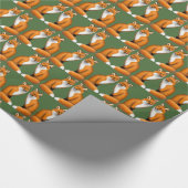 Wild Red Fox wrapping Paper Cadeaupapier (Hoek)