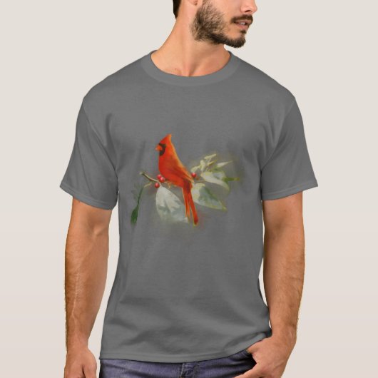 Wild Red Kardinaal Vogeljongen T-shirt (Voorkant)