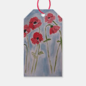 Wild Red Poppies Cadeaulabel (Voorkant)