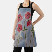 Wild Red Poppies Schort (Insitu)