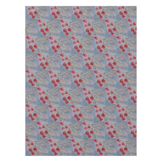 Wild Red Poppies Tafelkleed (Voorkant)