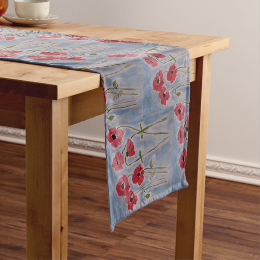 Wild Red Poppies Tafelkleed (Voorbeeld)
