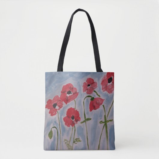 Wild Red Poppies Tote Bag (Voorkant)