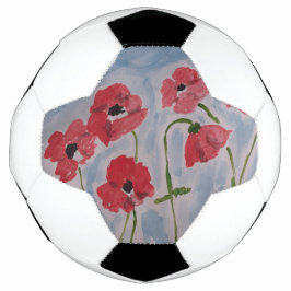 Wild Red Poppies Voetbal