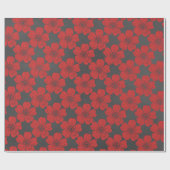 Wild Red Roses Chalkboard Cadeaupapier (Vlak)