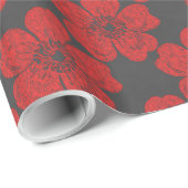 Wild Red Roses Chalkboard Cadeaupapier (Rol Hoek)