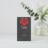Wild Red Roses Chalkboard-kaart Plaatskaartje (Staand voorkant)