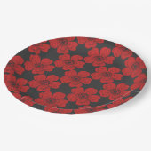 Wild Red Roses Chalkboard Papieren Bordje (Gekanteld)