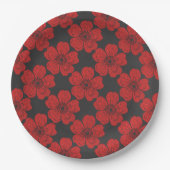 Wild Red Roses Chalkboard Papieren Bordje (Voorkant)