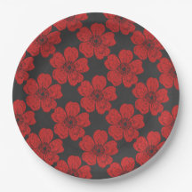 Wild Red Roses Chalkboard