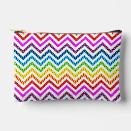 Wild Regenboog Chevron Patroon Etui